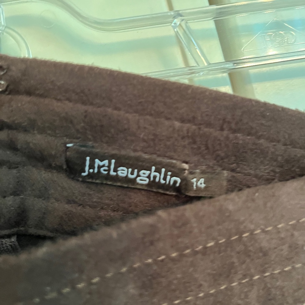 J McLaughlin faux suede skirt